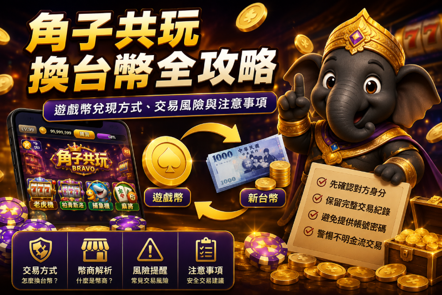 角子共玩換台幣｜遊戲幣交易與風險解析