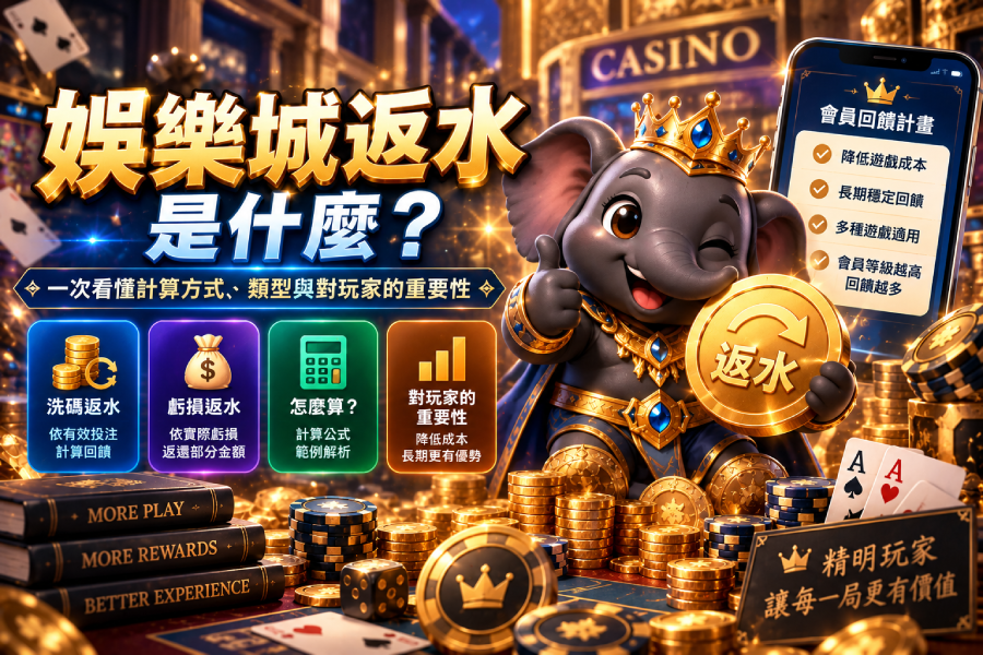 娛樂城返水是什麼？返水計算方式與玩家回饋完整解析
